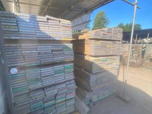 Used scaffolding boards