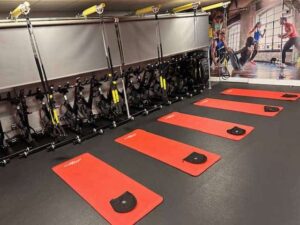 Basildon gym equipment created with scaffold