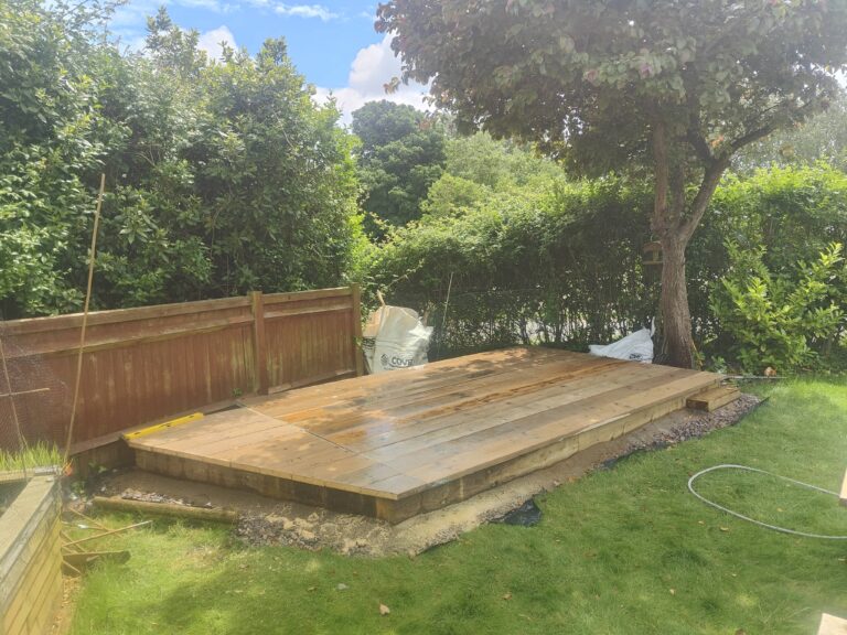 Used scaffold boards for decking in Fishbourne
