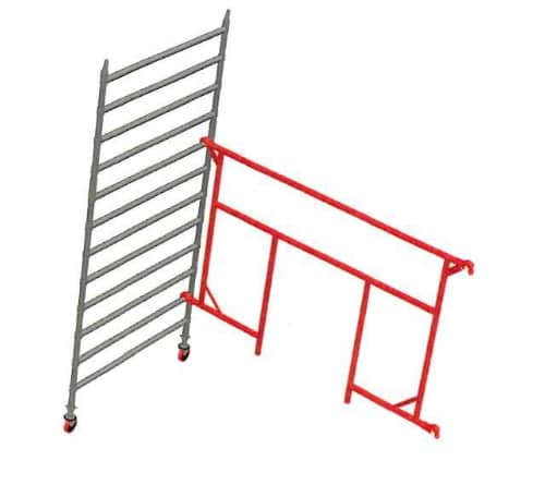 Scaffold tower base sections