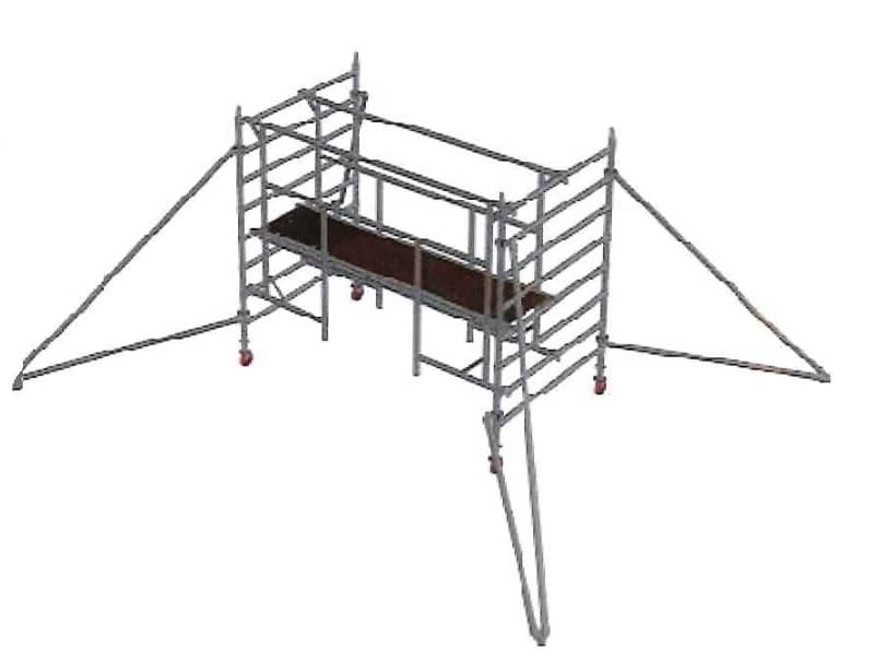 scaffold tower completed base