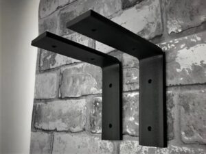 Pair of scaffold board shelf brackets