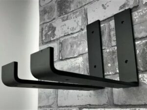 Pair of up style scaffold board shelf brackets