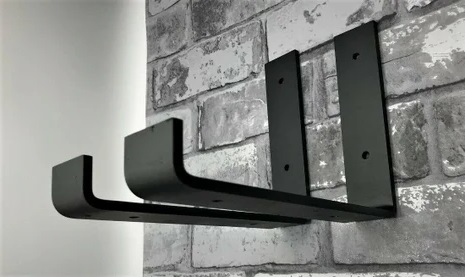 Pair of up style scaffold board shelf brackets