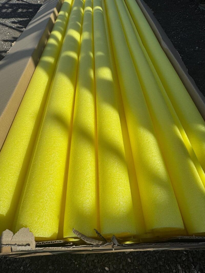 Yellow scaffold tube foam protection