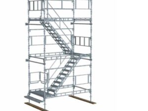 Prefabricated access scaffold stairs