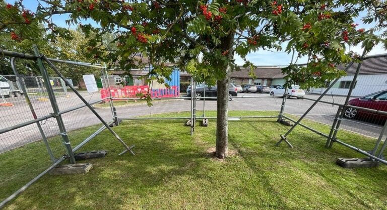How is Heras fencing used