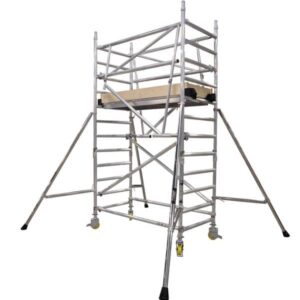 BoSS Clima AGR Camlock scaffold towers BoSS Clima AGR Camlock scaffold tower with advanced guardrail system, showcasing a lightweight aluminium frame and versatile platform height options for secure, tool-free assembly.