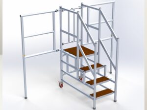 Lorry access podiums