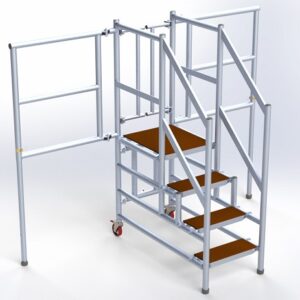 Lorry access podiums