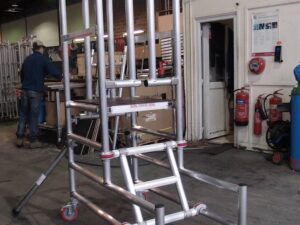 Podium access steps