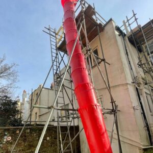 Rubbish chute system Rubbish chute system