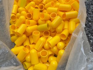 Scaffold fitting caps