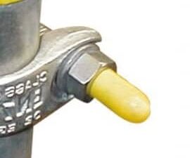 Scaffold fitting thread cap