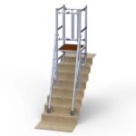 Stairwell Podium with Guardrail