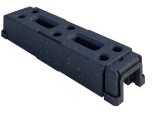 16kg recycled rubber Heras fencing foot with anti-slip design