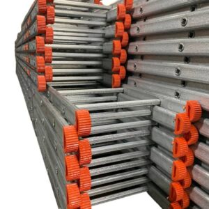Galvanised steel scaffold ladders – heavy-duty EN131 professional access ladders