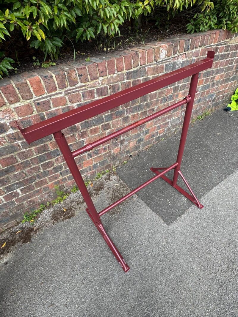 Size 3 adjustable builders trestle showing heavy-duty steel frame for high-level access work