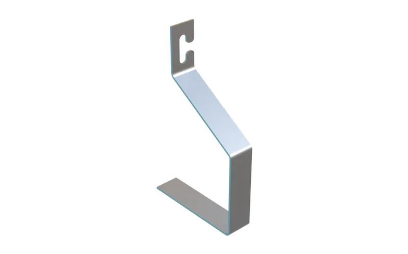 Galvanised steel anti-lifting bracket for Heras temporary fencing panels – a security device that prevents panels from being lifted out of the fence feet, enhancing site stability and tamper resistance in construction and event perimeters