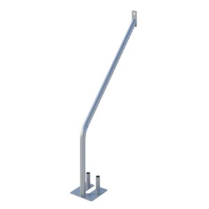 Ballast block stabiliser – heavy-duty metal brace for temporary fencing with 50kg ballast block holder