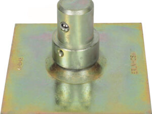BoSS Swivel Base Plate (33041300) - Durable steel swivel base with insert pin for BoSS aluminium access towers