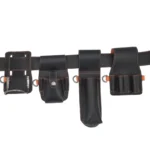 Black Leather Tool Belt with Hammer Loop