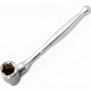 Professional 7/16 inch hexagonal scaffolding spanner with poka handle, heavy-duty spanner for scaffold erection and construction work