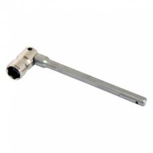 Scaffolding spanner with 7/16-inch hex and flat handle on white background
