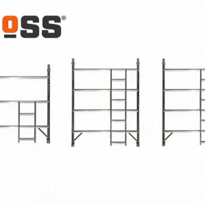 boss-ladderspan-145m-2-3-4-rung-ladder-frames-comparison BoSS Ladderspan 1.45m width aluminium ladder frames: 2-rung (1.0m), 3-rung (1.5m), and 4-rung (2.0m) shown side by side for mobile scaffolding tower access