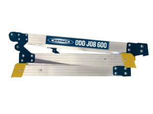 Odd Job 600 work platform folded flat for compact storage and easy transport