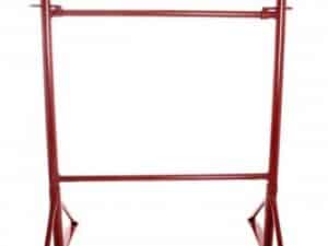 Size 2 builders trestle isolated on white background showing adjustable steel frame