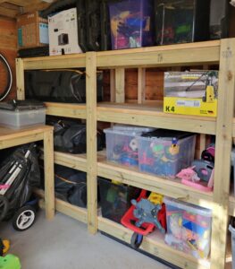 Used scaffold boards fitted shelving in Brighton and Hove