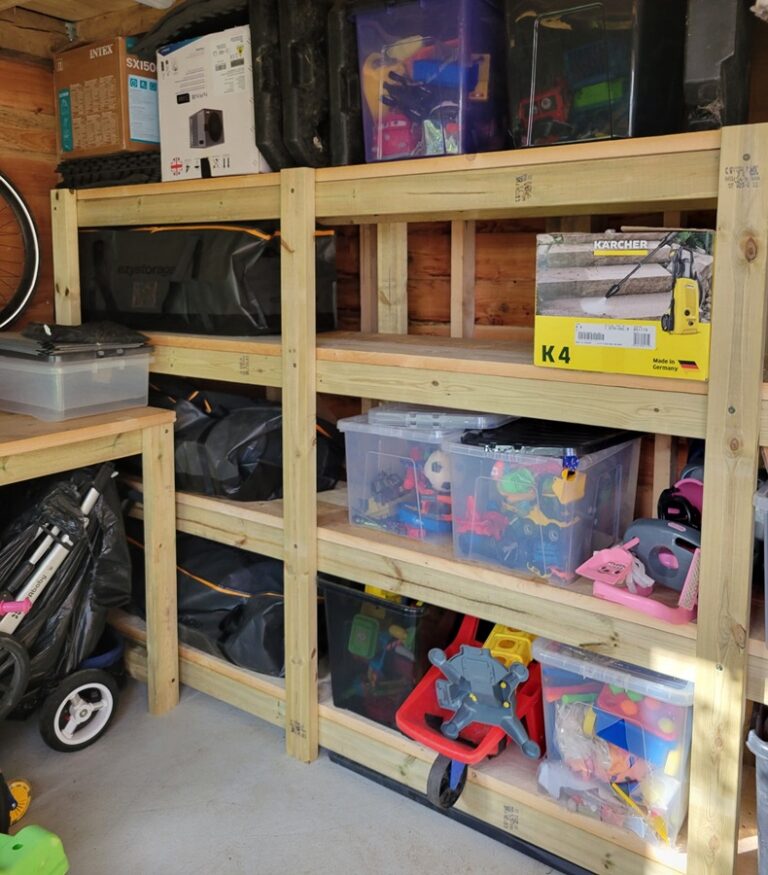 Used scaffold boards fitted shelving in Brighton and Hove